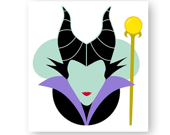 Disney Maleficent Sleeping Beauty Minnie Head Icon Mickey