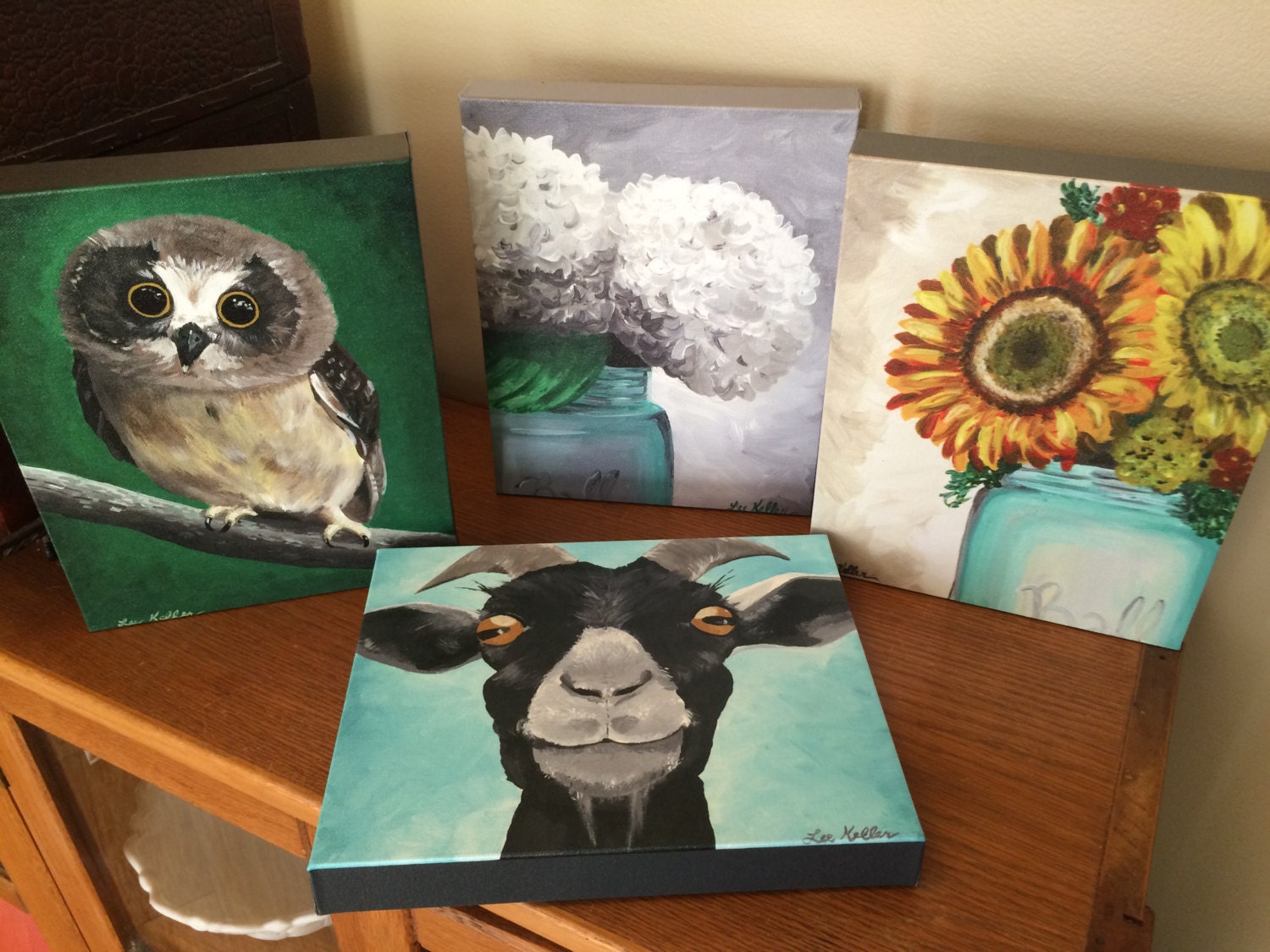 Hydrangea in Mason Jar canvas art print canvas art print from