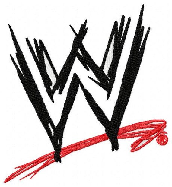 WWE Logo Embroidery Design 03 by EmbroideryWorldStore on Etsy