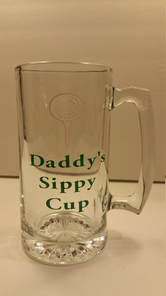 Download Daddy's Sippy Cup Beer Mug Golf Lover Father's Day