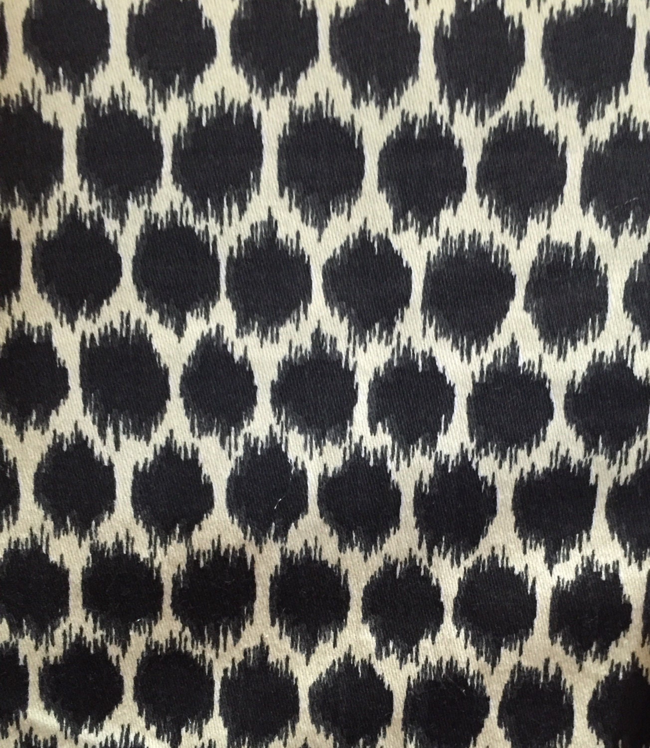 Black and White Dots Seeing Spots Upholstery Fabric by