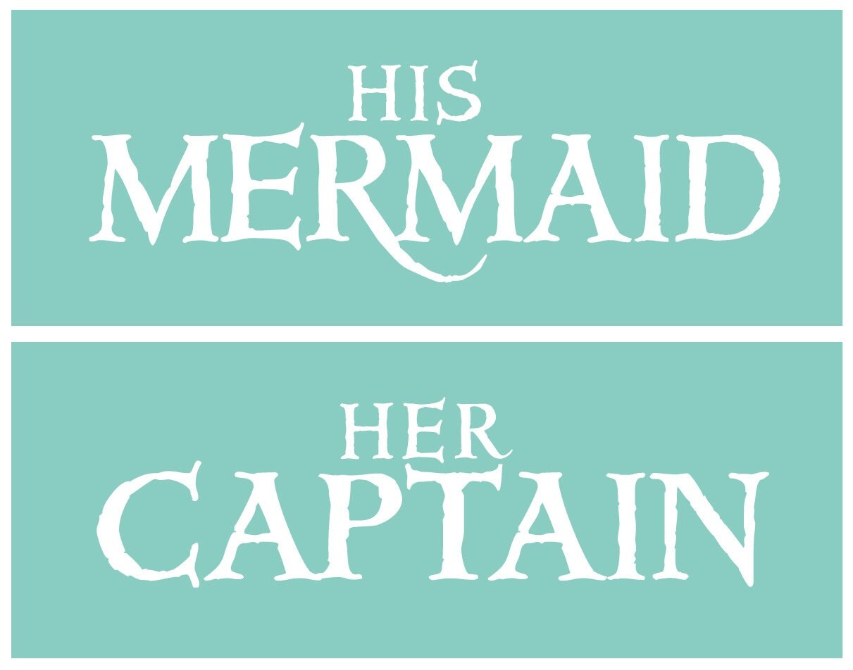 her captain his mermaid shirts