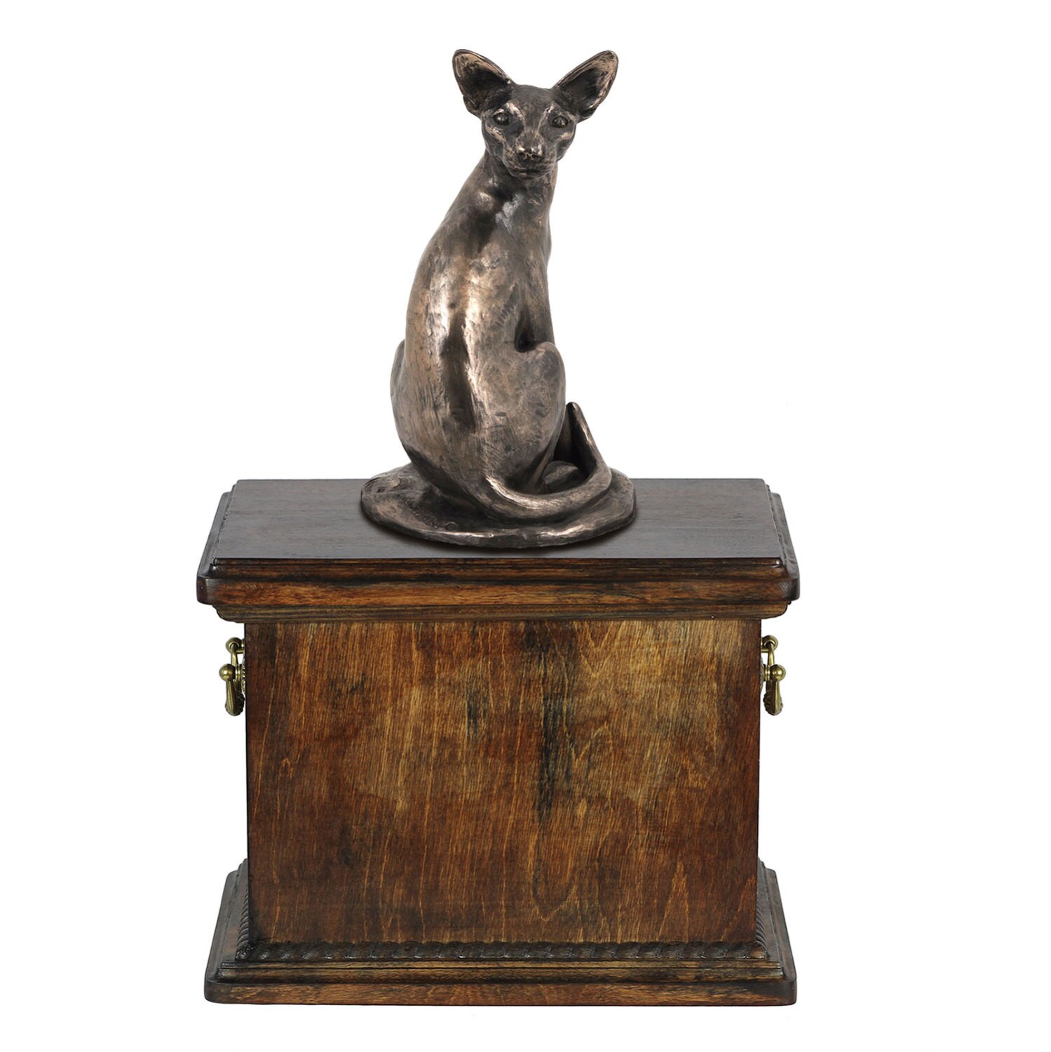 Urn for cats ashes with a Egyptian cat statue ARTDOG