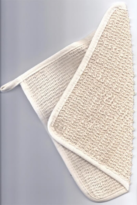 Sisal Exfoliating Spa Bath Scrub Washcloth by RedLipsStudio