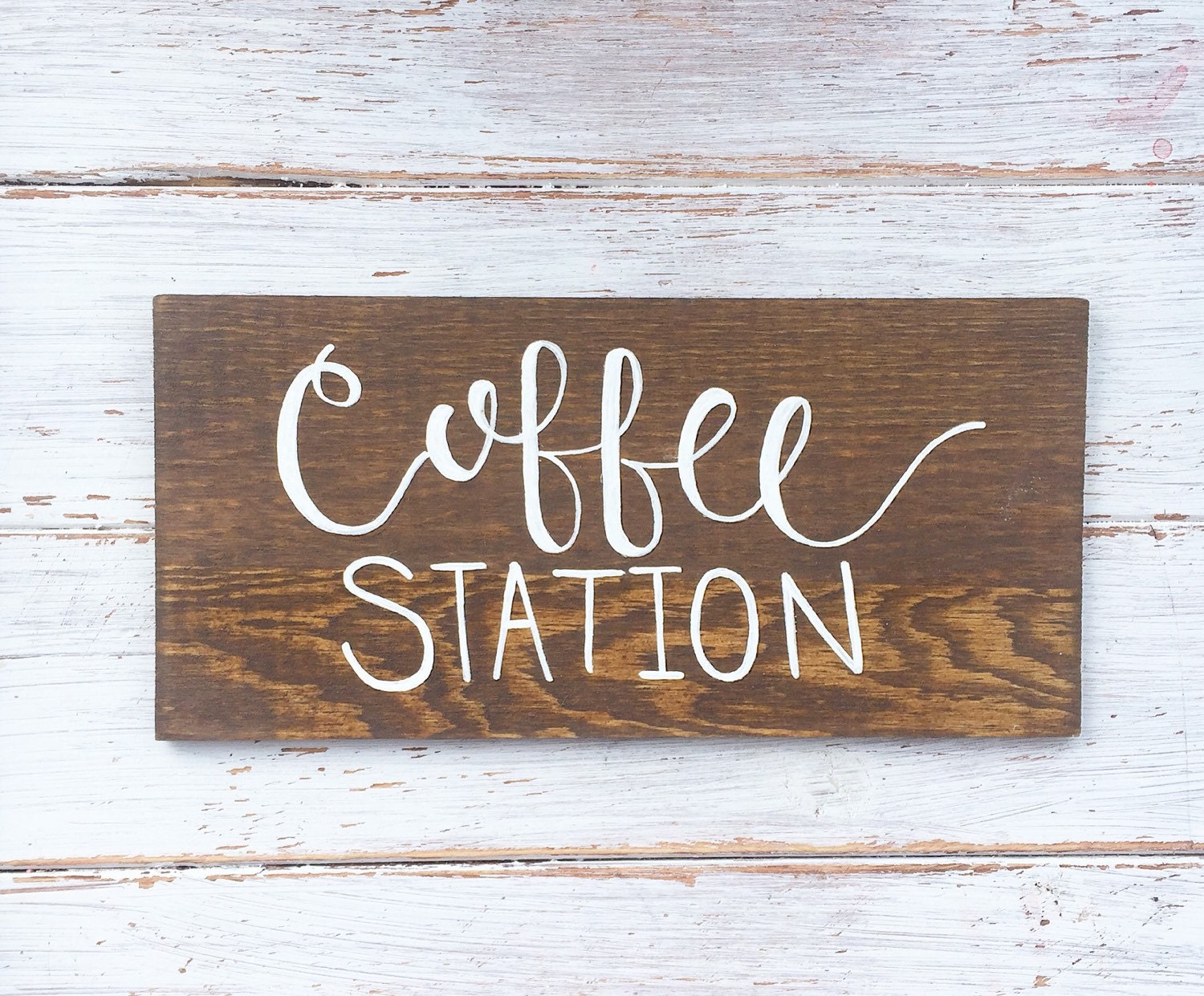 Coffee Station Sign Farmhouse Kitchen Decor Rustic Home   Il Fullxfull.1029746985 Kitr 