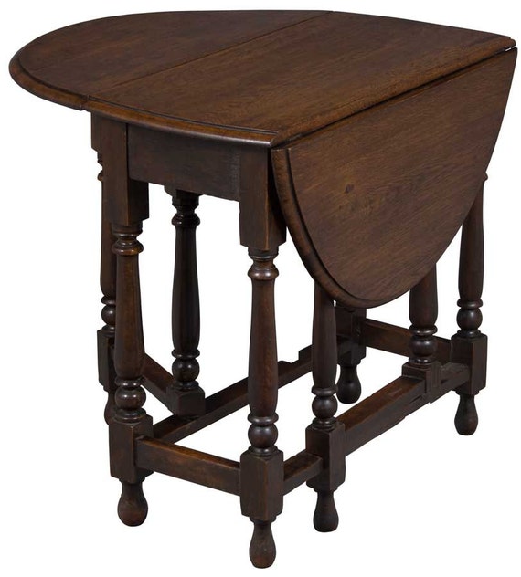 Antique English Gate Leg Drop Leaf Table by EnglishClassics