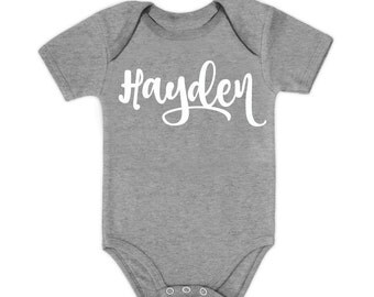 Personalized Baby Onesie DIY || Name Iron On, Diy Onesie, Baby Boy Onesie, Baby Girl Onesie, Heat Transfer Name Decal, Iron On Name Decal