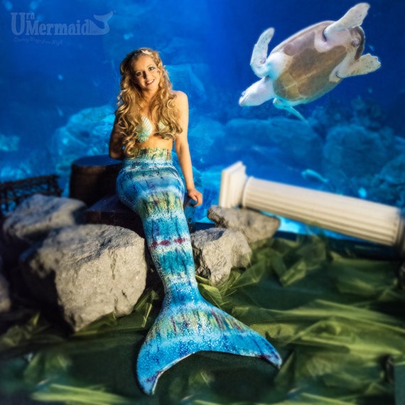 Mermaid Costume Adult Includes Large Olympic Monofin by Uramermaid