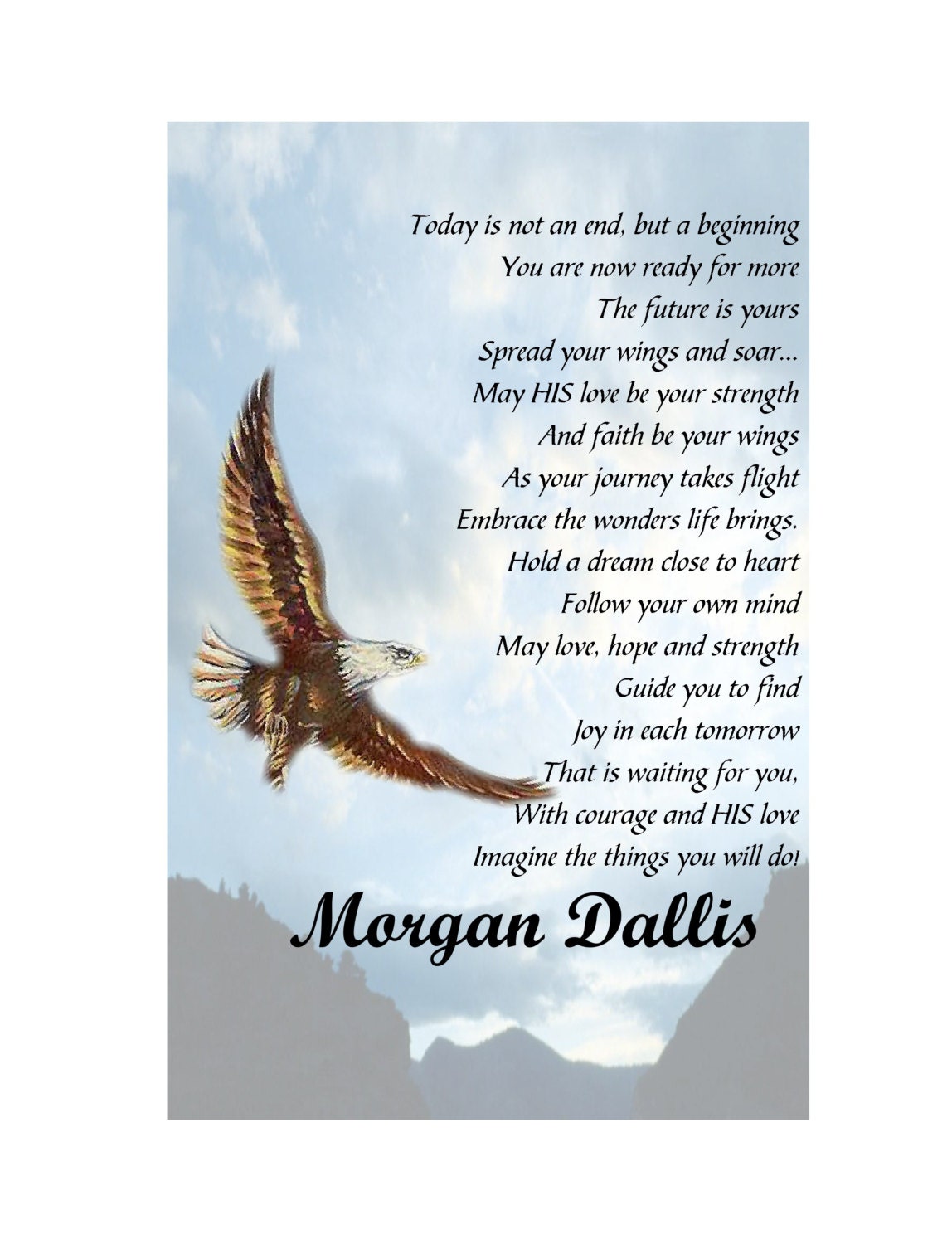 Spread Your Wings and Soar Poem College / High School