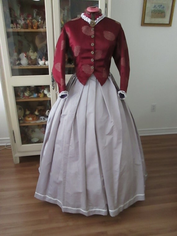 Civil War women clothing 1860-1865 Woman dress by jeanmarc1925