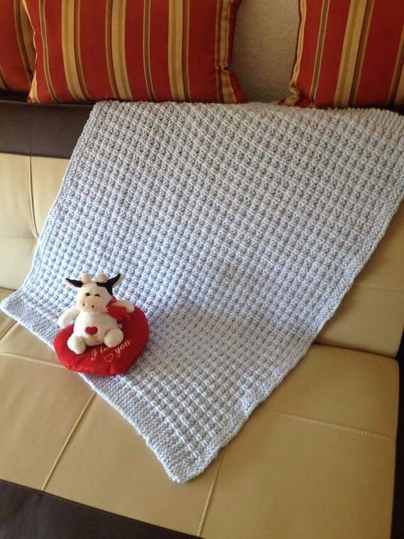 Waffle Knit Baby Blanket