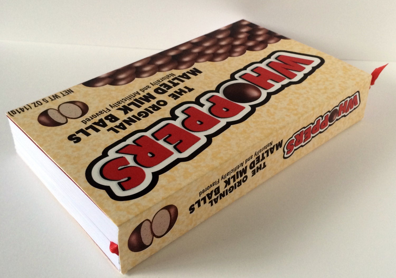 Whoppers Recycled Candy Box Journal or Notebook / Whoppers