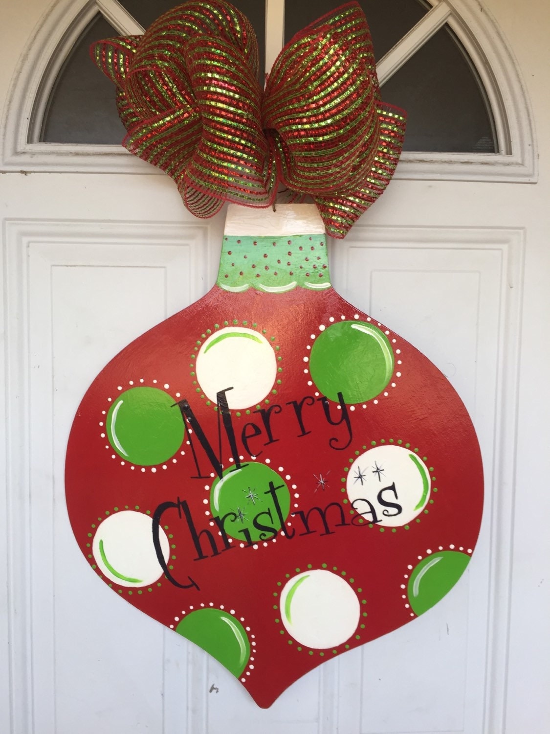 Christmas Ornament Door Hanger Christmas Door Hanger