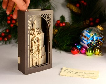 Christmas cards pop up Prague Orloj, Prague Astronomical clock, Pražský orloj, Praha amazing gifts, Christmas gifts, for him, her, greeting