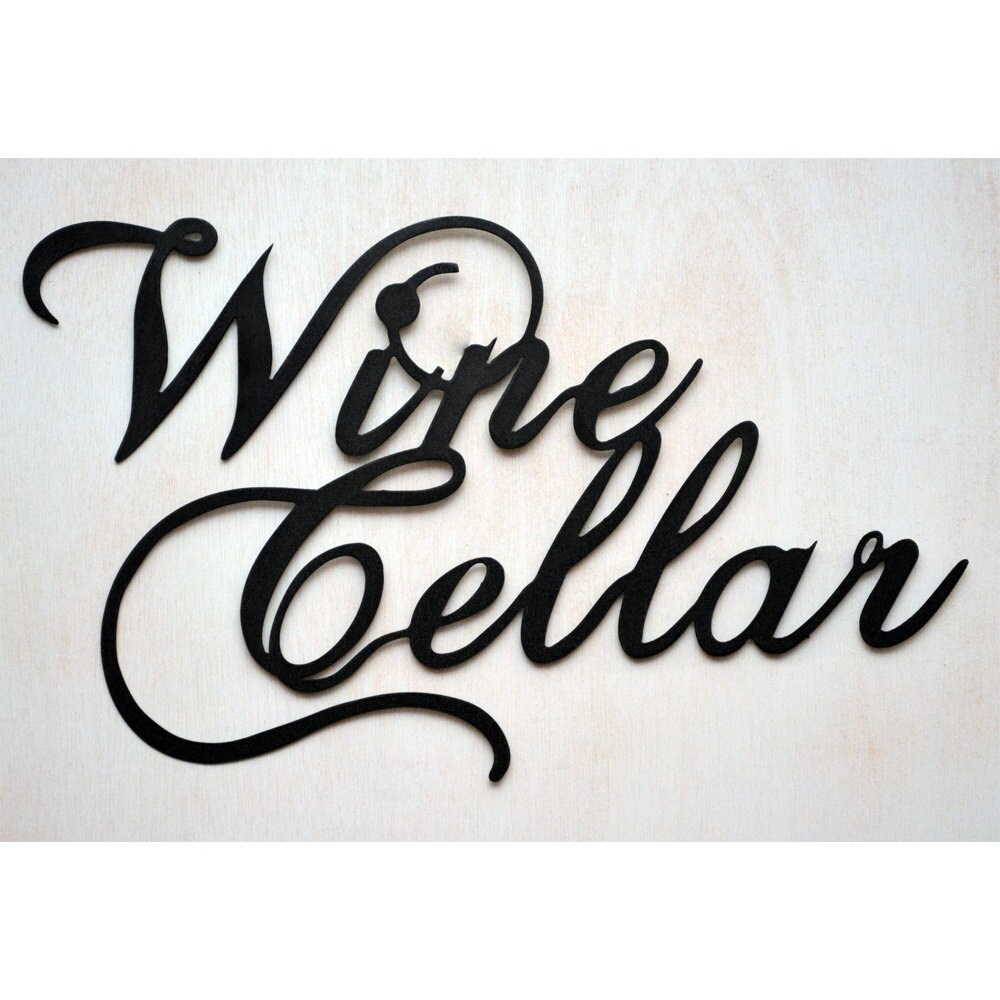Wine Cellar Metal Bar Sign
