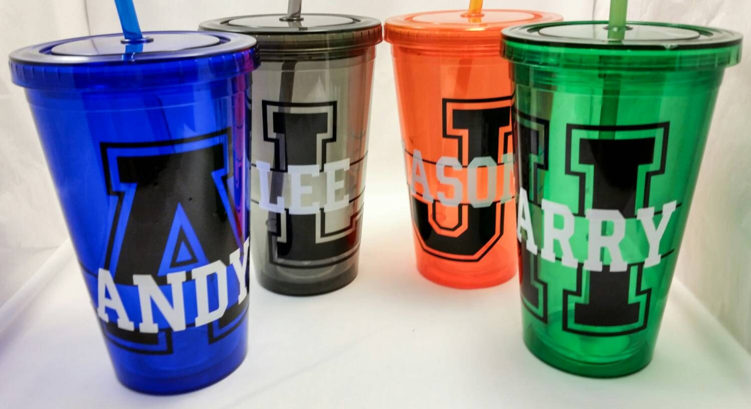 Acrylic Tumbler Monogrammed cup custom designPlastic travel