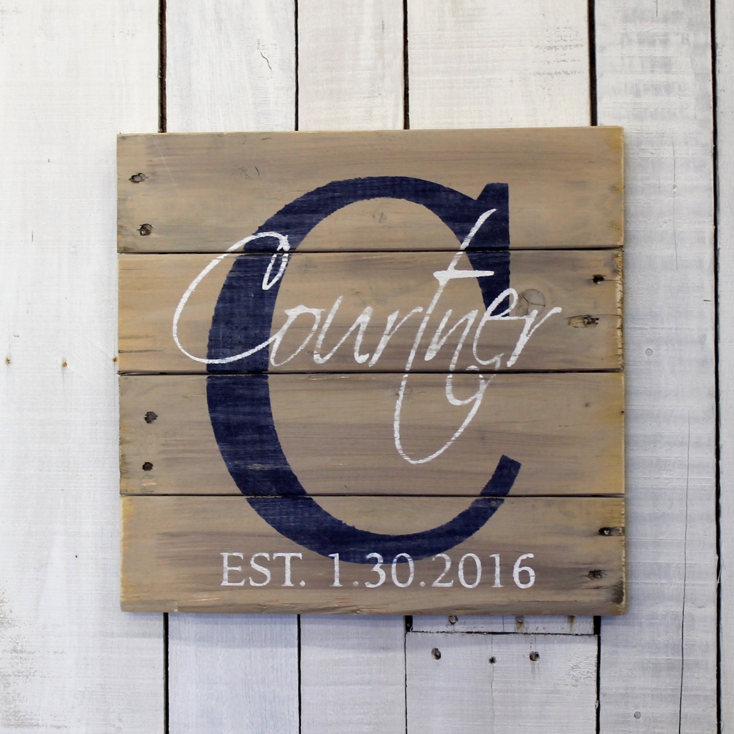 Wedding Custom Wood Name Sign Custom Wedding Gift Pallet