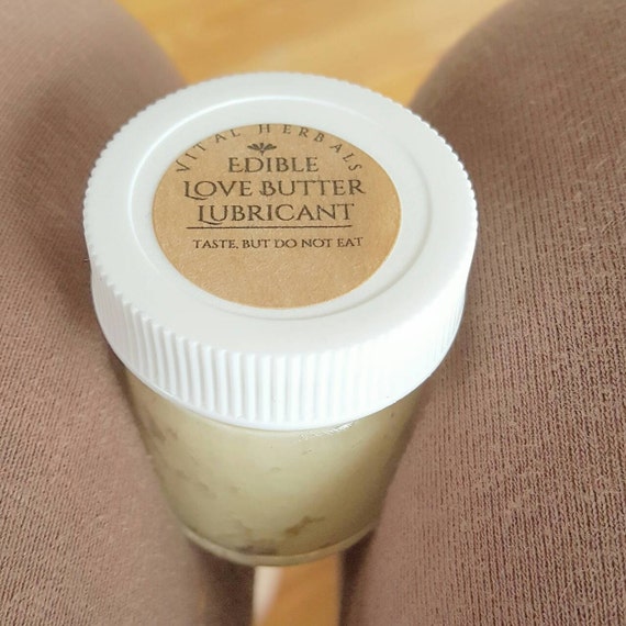 Edible love butter organic lube lubricant by VitalHerbals on Etsy