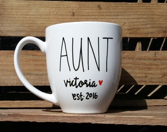 Aunt Mug // Auntie Mug // Coffee Mug // Tea Mug // Aunt Gift // Future Aunt Gift // Auntie Gift // Future Auntie Gift