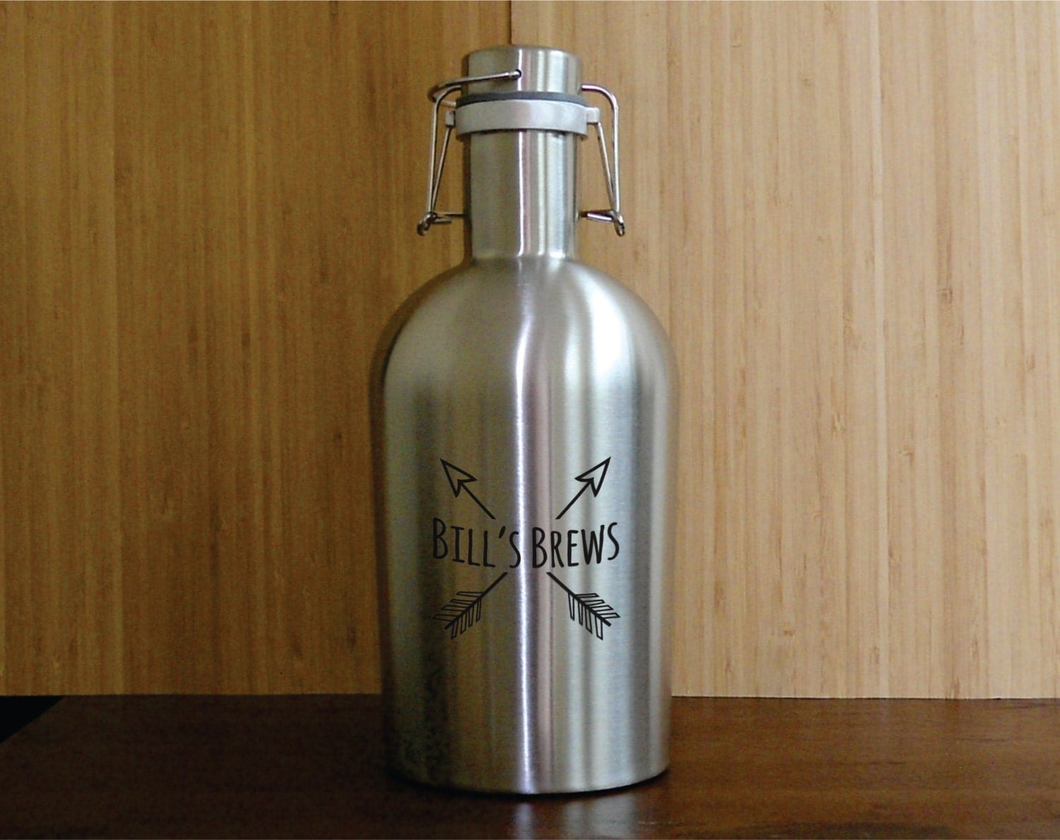 Stainless Steel Growler 64 oz Personalized Growler with