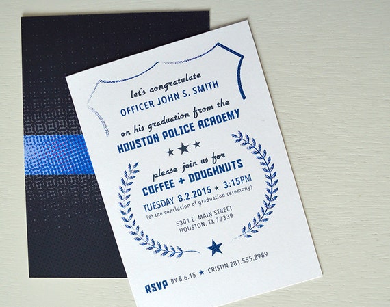 Police Academy Graduation Invitation Wording 4