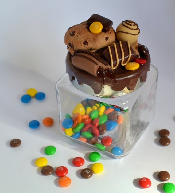 Candy jar, cookie jar with delicious yummy sweets and biscuits from ...