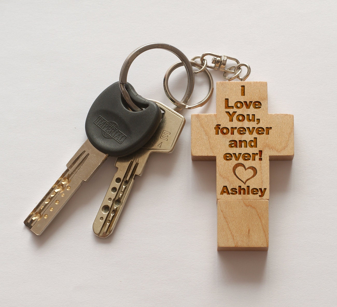 Personalized keychain Wooden usb flash drive USB keychain