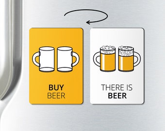 Beer magnet - BUY BEER - unique gift, beer, fridge magnets, refrigerator magnet, funny fridge magnets, alcohol gifts, beer lover gift