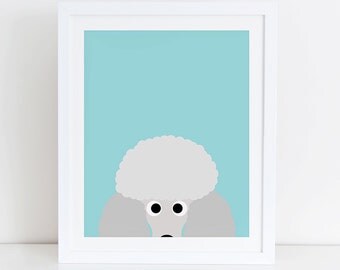 Poodle Art Print, Poodle Printable, Instant Download, Printable Dog, Poodle Lovers Print, Poodle Print, Poodle Decor, Dog Wall Art