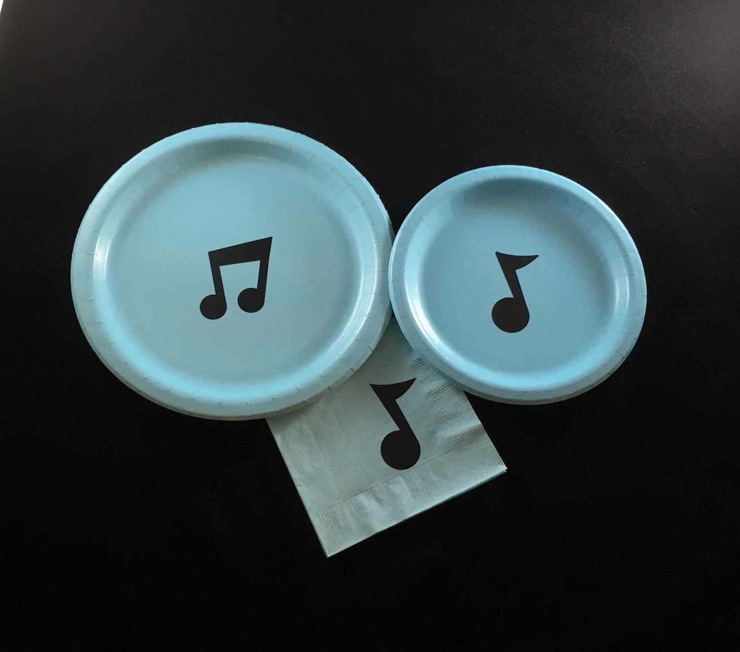 Music Note Party Plates Music Plates Music Note by SteshaParty