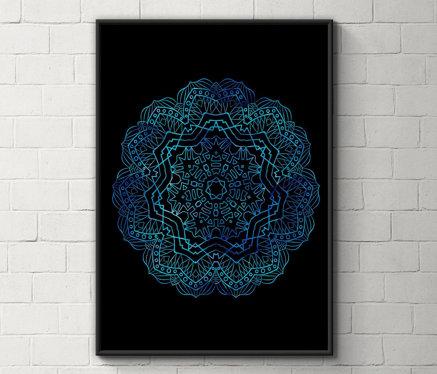Inspirational Mandala print Mandala wall art by BeauTypographie
