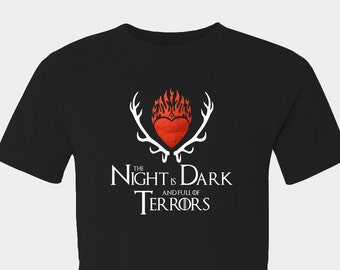 the night is dark and full of terrors shirt