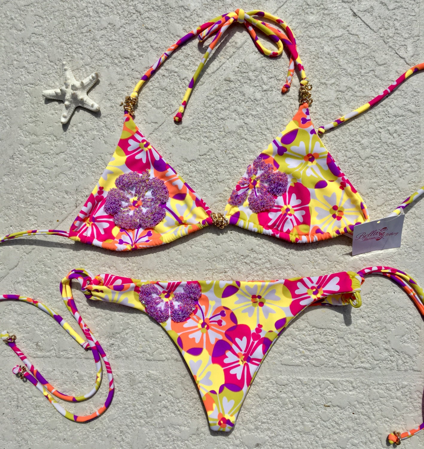 G string bikini COLOMBIAN Swimwear by bellaLatinaSwimwear on Etsy