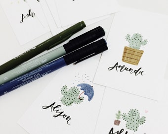 Cactus Mini Cards (5 cards in one pack)
