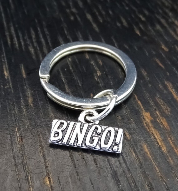 Bingo Keychain Custom Keychain Custom Key Ring Bingo Charm