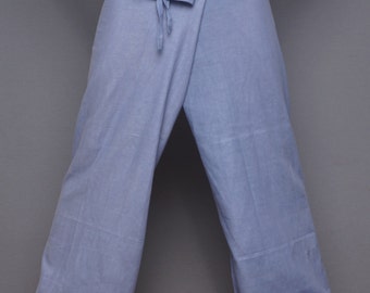 Re-stocked - new 9 colors! Fisherman Pants,unisex pants,yoga pants,khadi pants, tai chi pants, women pants, hippie pants, summer women pants