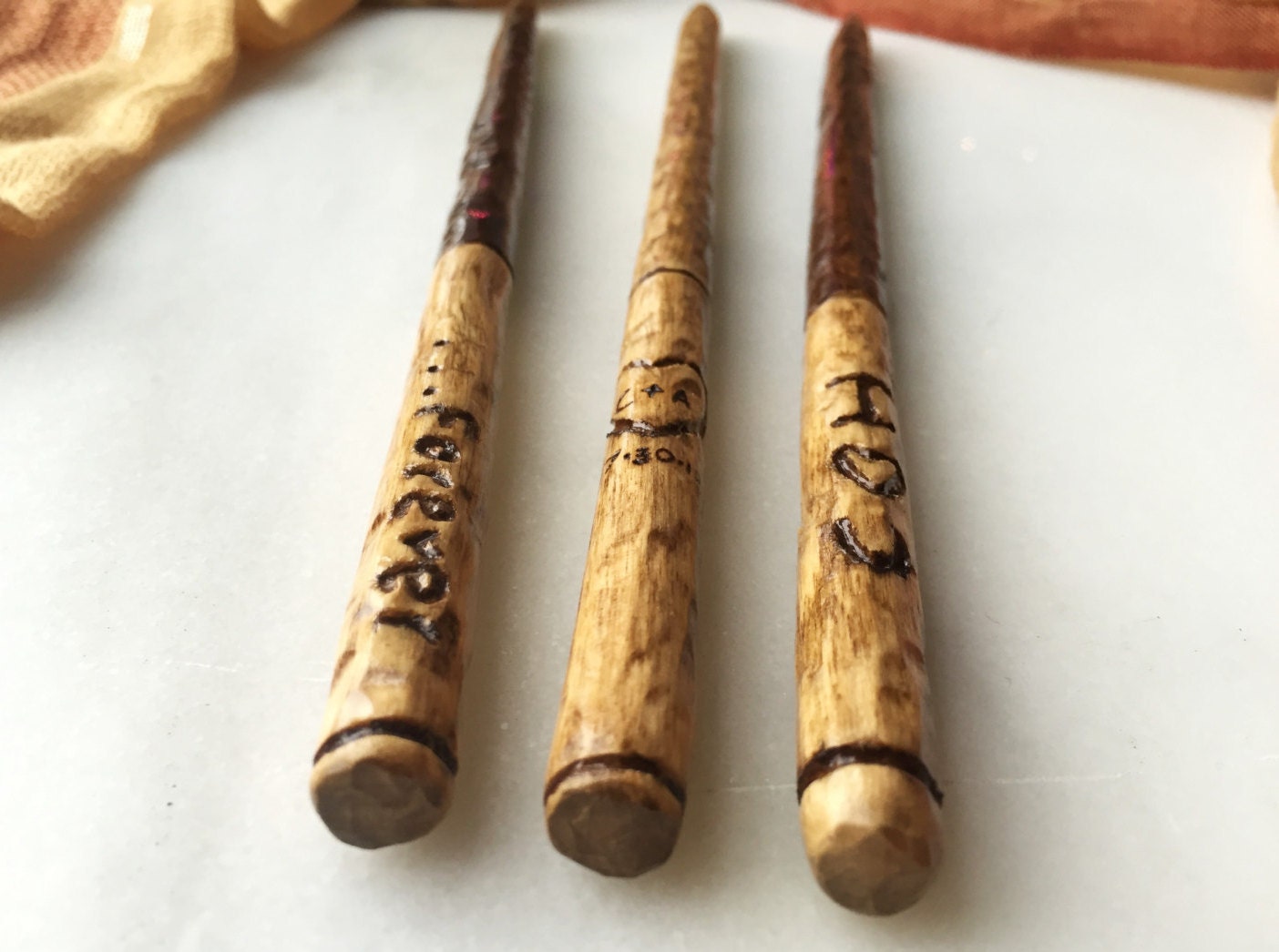 Custom Wood Wands SET OF 5 Wooden Wands Wedding & Party