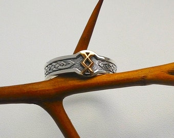 Inguz Rune.Inguz Ring.Runic ring.ring viking.rune ring.rune jewelry.asatru.runic alphabet.runes.elder futhark runes.viking rune.Viking runes