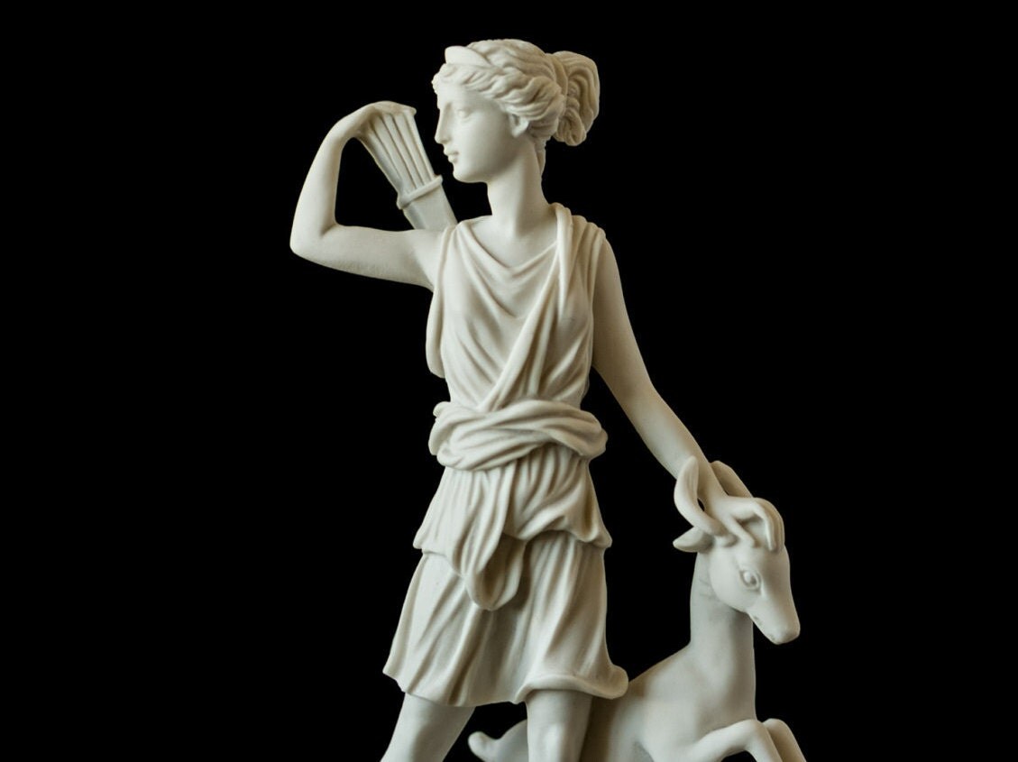 Marble Artemis Statue Greek Mythology Art Handmade Statuette   Il Fullxfull.926873065 17xv 