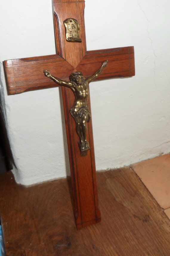 French wall Crucifix large cross Catholic Religious Christian