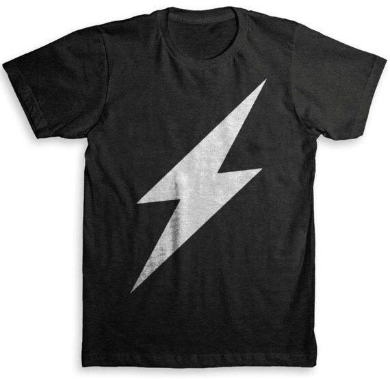 Lightning Bolt T Shirt American Apparel Vintage Tri-Blend
