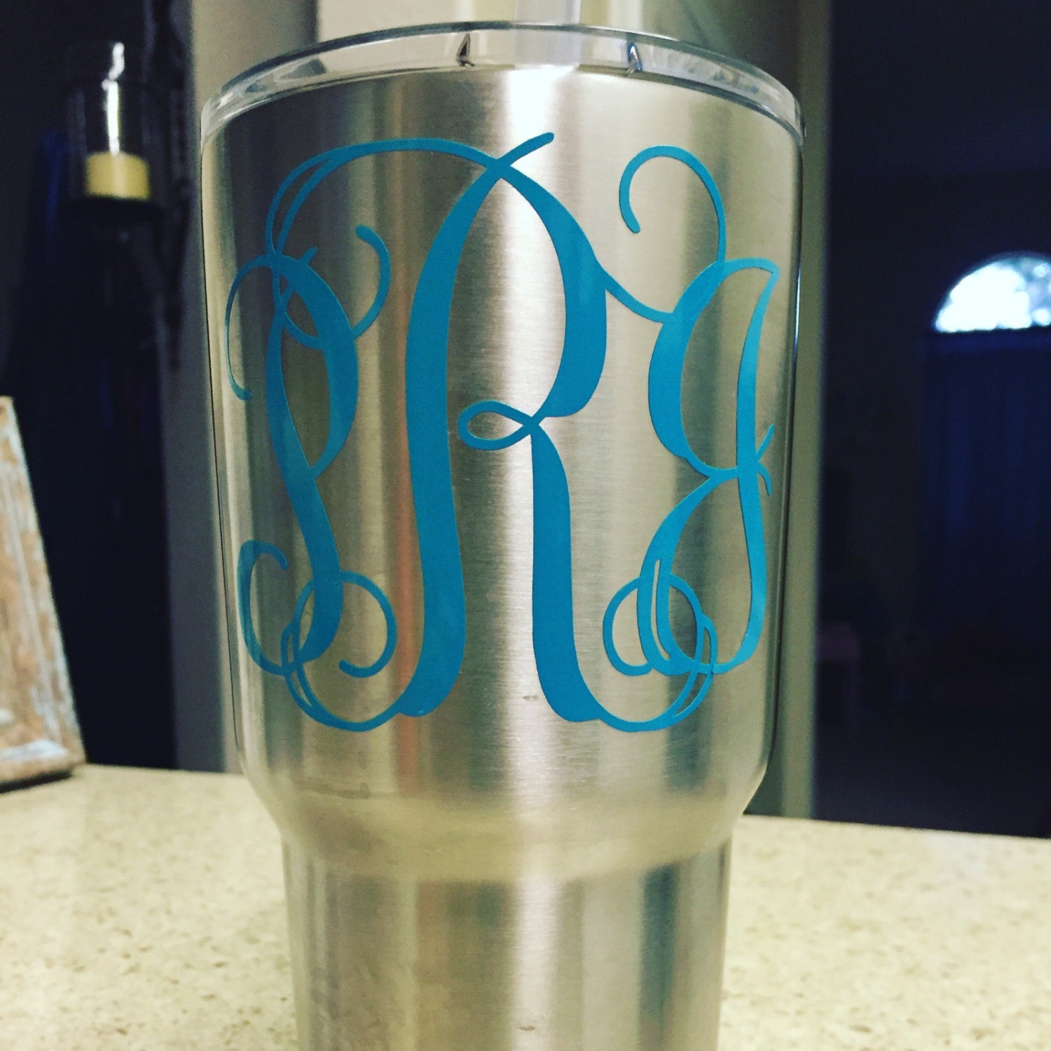 Monogram Tumbler Vinyl Decal