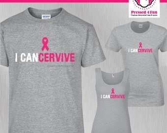 Breast Cancer Shirts: I Cancervive Design • Breast Cancer Awareness • Pink Ribbon • Breast Cancer Fighter