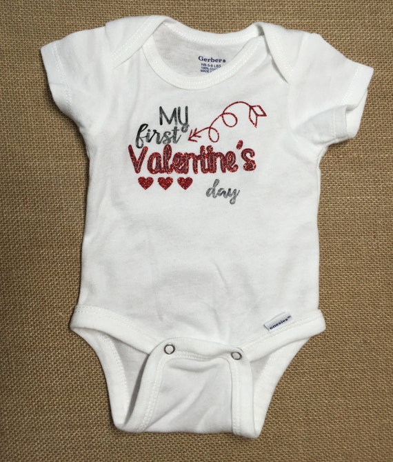 My First Valentine's Day Onsie by TheArtinMartins on Etsy