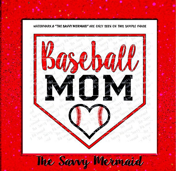 Download Baseball Mom SVG Baseball Heart Svg Stitches Svg Cricut