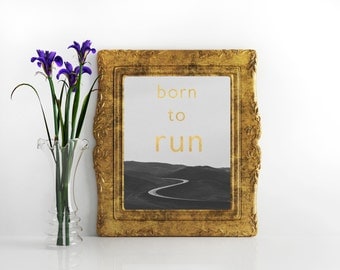 Gifts for runners Running quotes Running art Running Friend gift Running gifts Marathon gifts for friends Running inspiration Run poster