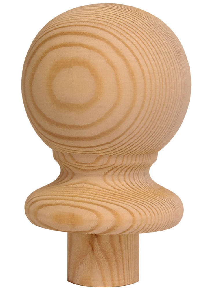Stair Newel Post Ball Cap Pine / Oak