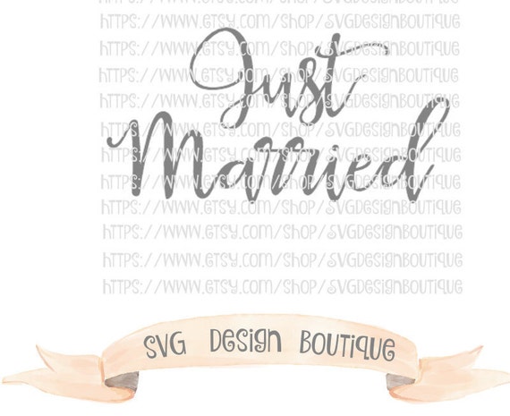 Download Items similar to Wedding SVG - Just Married SVG - Vinyl ...