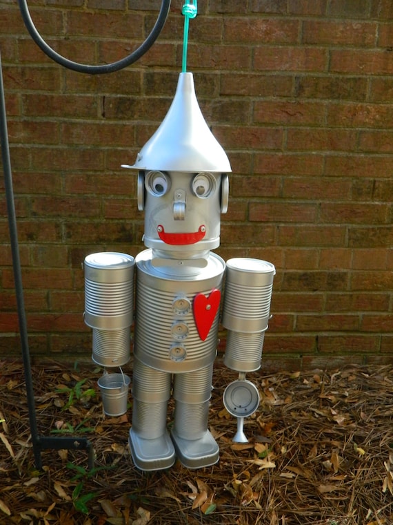 Tin Man Yard Art Recycled Home Decor Garden