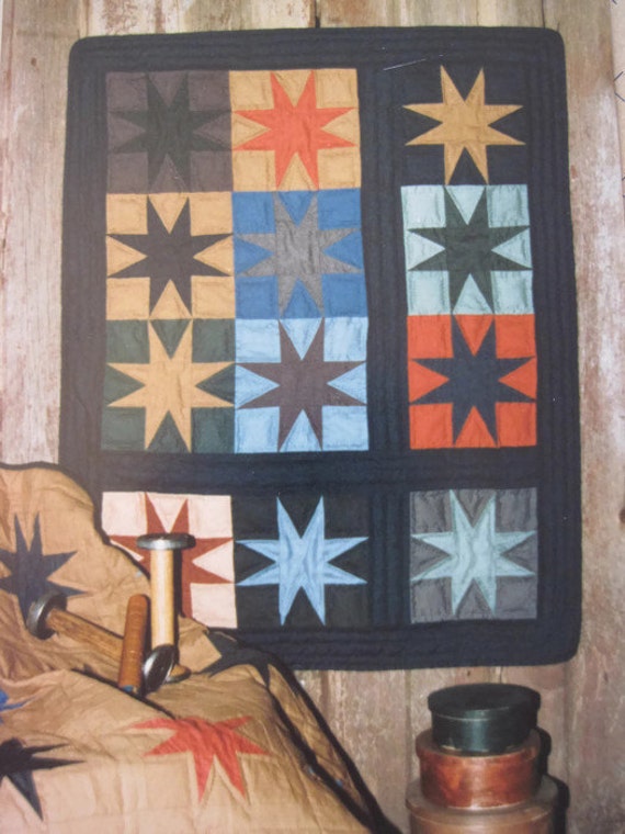 Eight Pointed Star Quilt Pattern 2 Small Quilts Wall